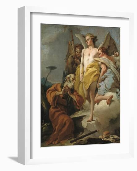 Abraham and the Three Angels, c.1770-Giovanni Battista Tiepolo-Framed Giclee Print