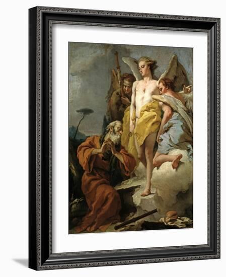 Abraham and the Three Angels, Ca. 1770-Giovanni Battista Tiepolo-Framed Giclee Print