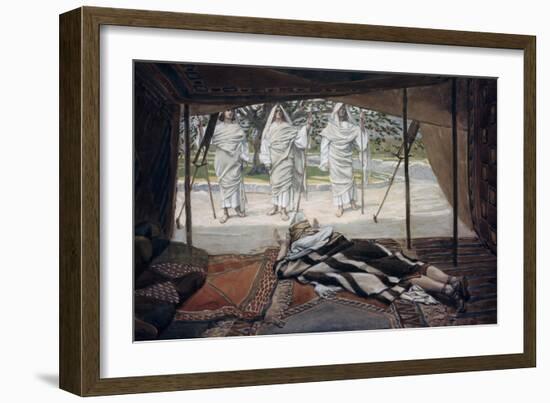 Abraham and the Three Angels-James Tissot-Framed Giclee Print