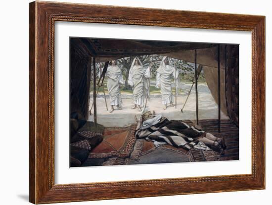 Abraham and the Three Angels-James Tissot-Framed Giclee Print