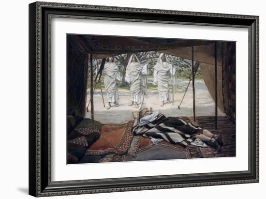 Abraham and the Three Angels-James Tissot-Framed Giclee Print