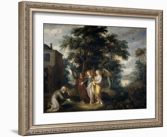 Abraham and the Three Angels-Frans Francken the Younger-Framed Giclee Print