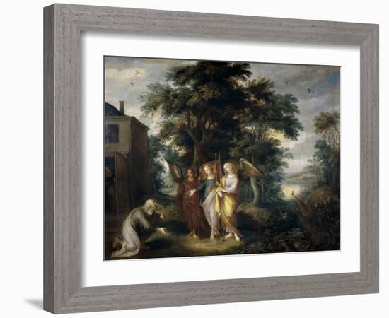 Abraham and the Three Angels-Frans Francken the Younger-Framed Giclee Print