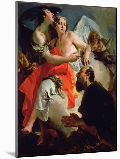 Abraham and the Three Angels-Giovanni Battista Tiepolo-Mounted Giclee Print