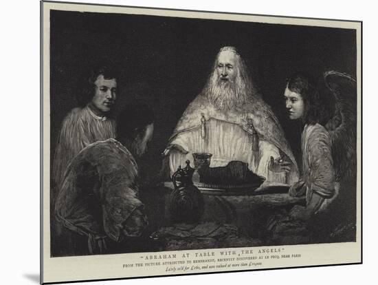 Abraham at Table with the Angels-null-Mounted Giclee Print