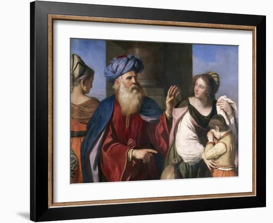 Abraham Banishes Hagar-Guercino-Framed Giclee Print