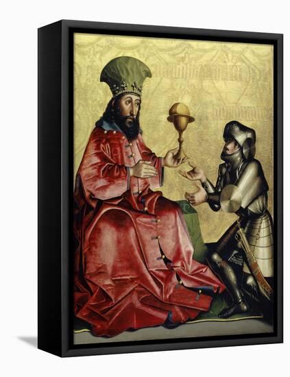 Abraham before Melchizedek from the Heilspiegel Altarpiece, c.1435-Konrad Witz-Framed Premier Image Canvas