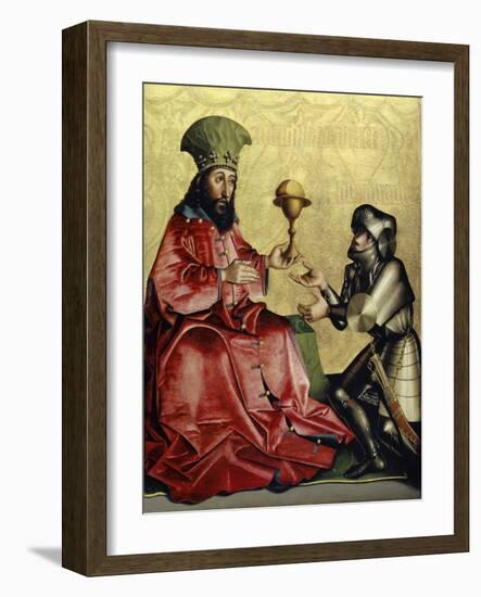 Abraham before Melchizedek from the Heilspiegel Altarpiece, c.1435-Konrad Witz-Framed Giclee Print