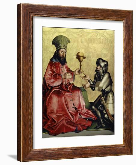Abraham before Melchizedek from the Heilspiegel Altarpiece, c.1435-Konrad Witz-Framed Giclee Print