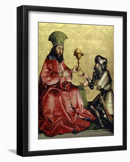 Abraham before Melchizedek from the Heilspiegel Altarpiece, c.1435-Konrad Witz-Framed Giclee Print