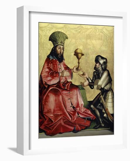 Abraham before Melchizedek from the Heilspiegel Altarpiece, c.1435-Konrad Witz-Framed Giclee Print