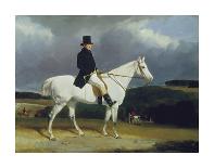 Charles Brett's White English Setter 'sam' in a Moorland Landscape, 1836-Abraham Cooper-Giclee Print