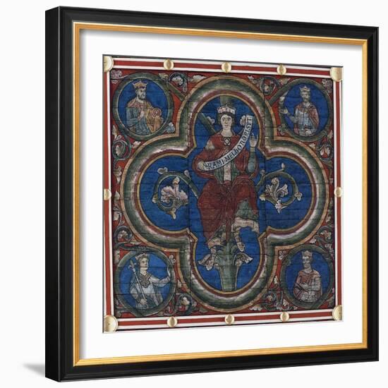 Abraham, Detail from Painted Wooden Ceiling of Church of St Michele-null-Framed Giclee Print