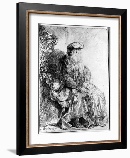 Abraham Holding Young Isaac-Rembrandt van Rijn-Framed Giclee Print