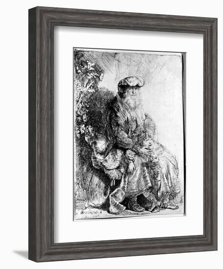 Abraham Holding Young Isaac-Rembrandt van Rijn-Framed Giclee Print