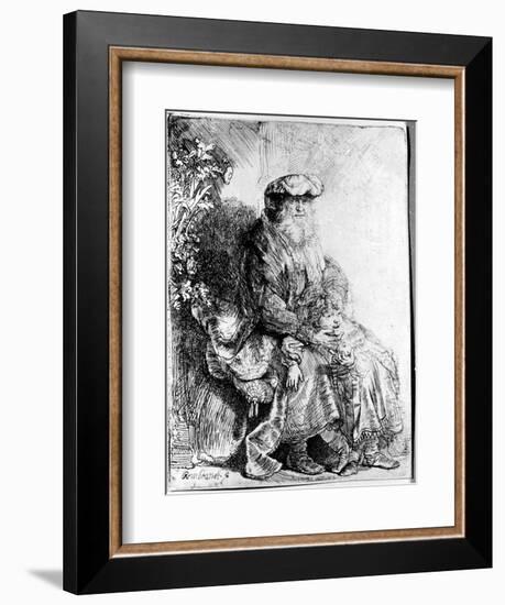 Abraham Holding Young Isaac-Rembrandt van Rijn-Framed Giclee Print