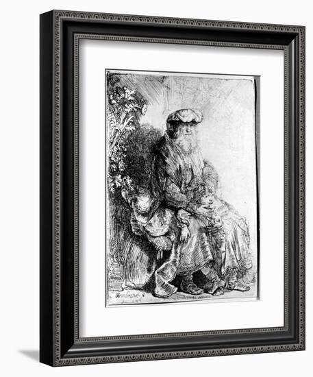 Abraham Holding Young Isaac-Rembrandt van Rijn-Framed Giclee Print