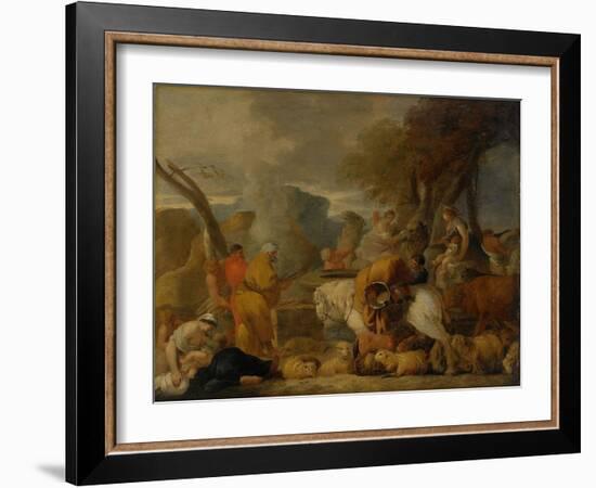 Abraham in Egypt-Sébastien Bourdon-Framed Giclee Print