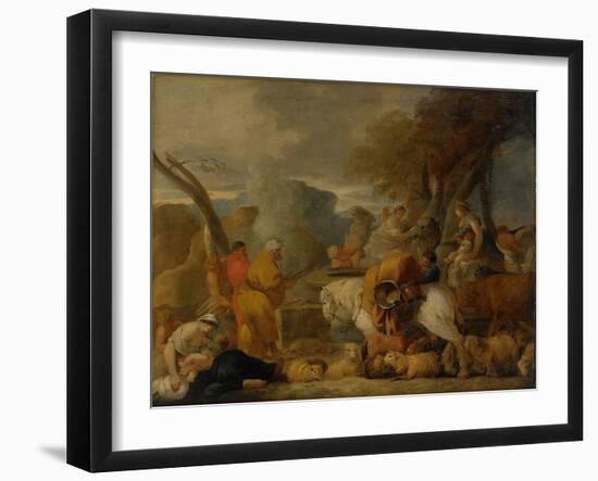 Abraham in Egypt-Sébastien Bourdon-Framed Giclee Print