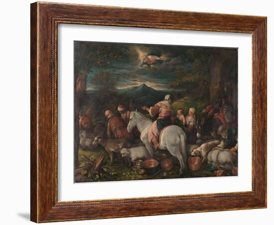 Abraham Leaves Haran, 1560-92-Francesco Bassano-Framed Giclee Print