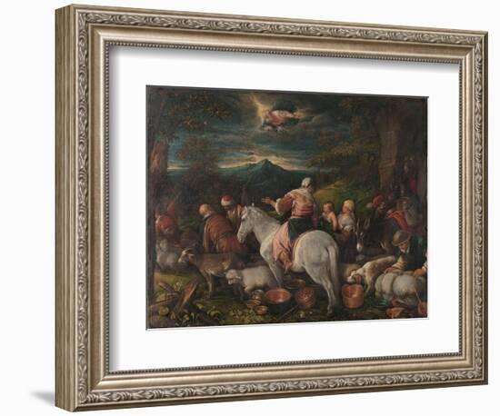 Abraham Leaves Haran, 1560-92-Francesco Bassano-Framed Giclee Print