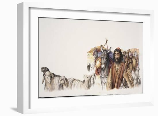 Abraham Leaves the Town of Ur-null-Framed Giclee Print