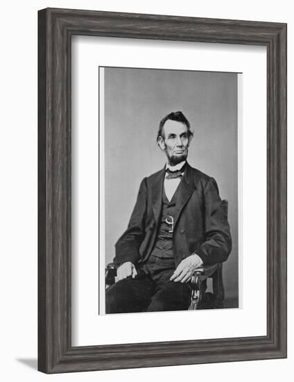 Abraham Lincoln, 16th President of the United States, 1860s-Unknown-Framed Photographic Print