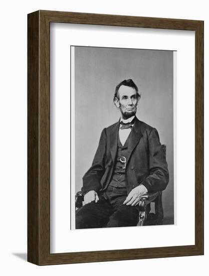 Abraham Lincoln, 16th President of the United States, 1860s-Unknown-Framed Photographic Print