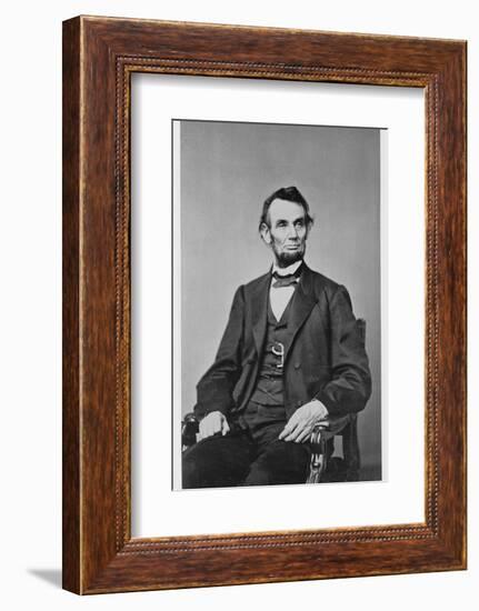 Abraham Lincoln, 16th President of the United States, 1860s-Unknown-Framed Photographic Print
