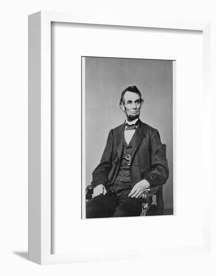 Abraham Lincoln, 16th President of the United States, 1860s-Unknown-Framed Photographic Print