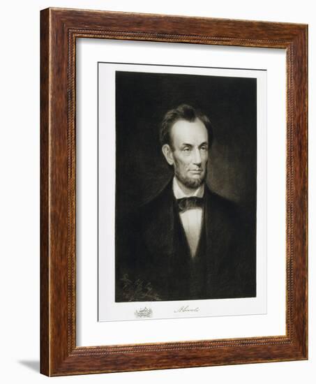 Abraham Lincoln, 16th President of the United States of America, 1864, Published 1901-Francis Bicknell Carpenter-Framed Giclee Print