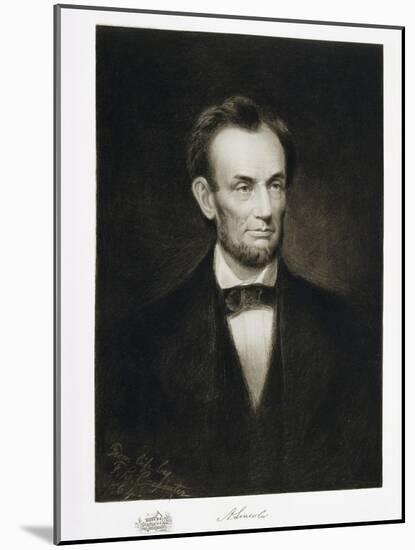 Abraham Lincoln, 16th President of the United States of America, 1864, Published 1901-Francis Bicknell Carpenter-Mounted Giclee Print