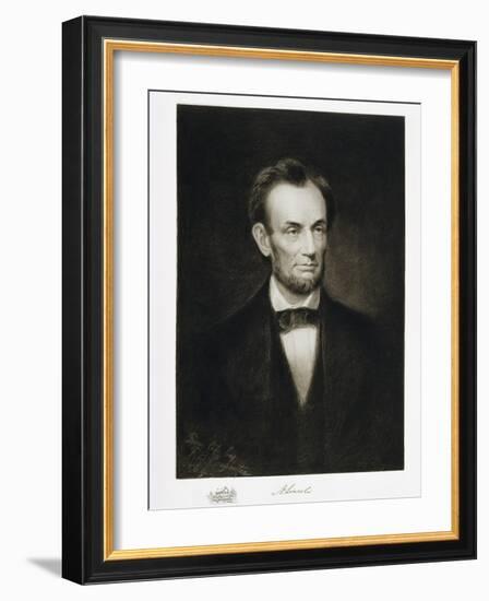 Abraham Lincoln, 16th President of the United States of America, 1864, Published 1901-Francis Bicknell Carpenter-Framed Giclee Print