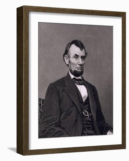 Abraham Lincoln, 16th President of the United States of America-Mathew Brady-Framed Giclee Print