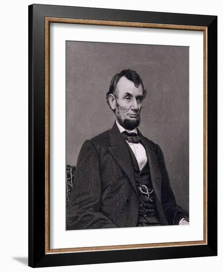 Abraham Lincoln, 16th President of the United States of America-Mathew Brady-Framed Giclee Print