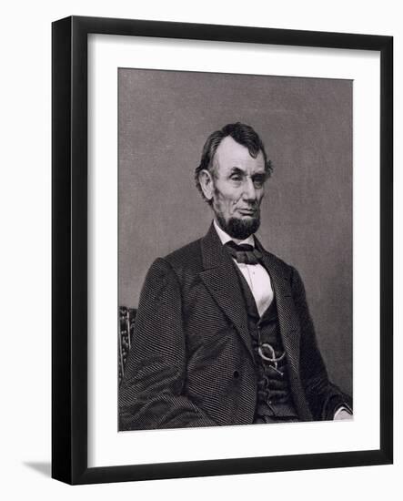 Abraham Lincoln, 16th President of the United States of America-Mathew Brady-Framed Giclee Print