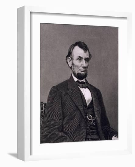 Abraham Lincoln, 16th President of the United States of America-Mathew Brady-Framed Giclee Print