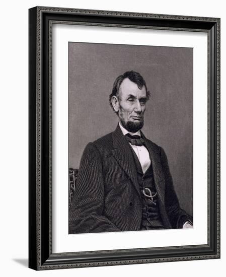 Abraham Lincoln, 16th President of the United States of America-Mathew Brady-Framed Giclee Print