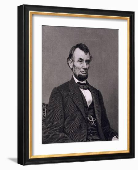 Abraham Lincoln, 16th President of the United States of America-Mathew Brady-Framed Giclee Print