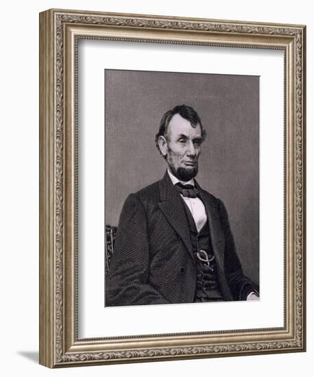 Abraham Lincoln, 16th President of the United States of America-Mathew Brady-Framed Giclee Print