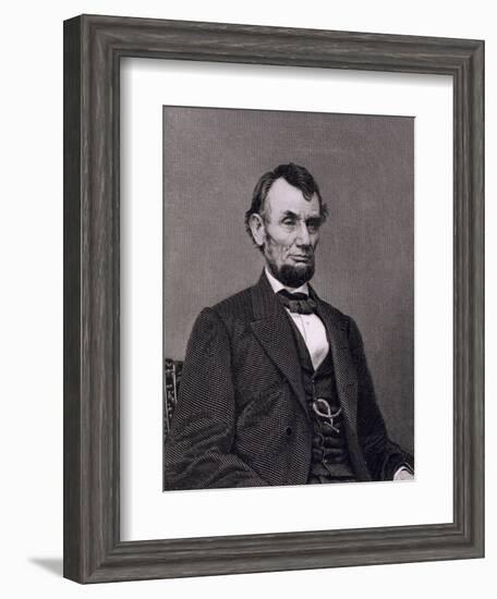 Abraham Lincoln, 16th President of the United States of America-Mathew Brady-Framed Giclee Print