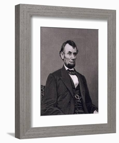 Abraham Lincoln, 16th President of the United States of America-Mathew Brady-Framed Giclee Print