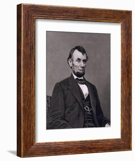 Abraham Lincoln, 16th President of the United States of America-Mathew Brady-Framed Giclee Print