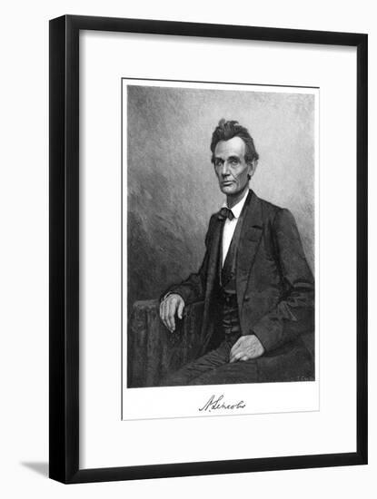 Abraham Lincoln (1809-186), US President, 1860-T Cole-Framed Giclee Print