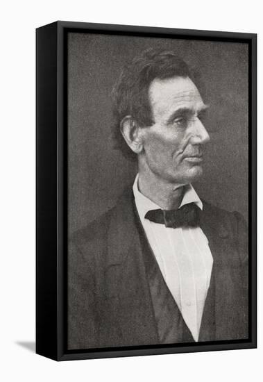 Abraham Lincoln, 1809 – 1865, Seen Here in 1860-null-Framed Premier Image Canvas