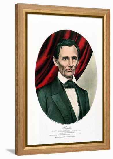 Abraham Lincoln (1809-6), C1865-Currier & Ives-Framed Premier Image Canvas