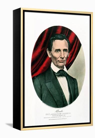 Abraham Lincoln (1809-6), C1865-Currier & Ives-Framed Premier Image Canvas