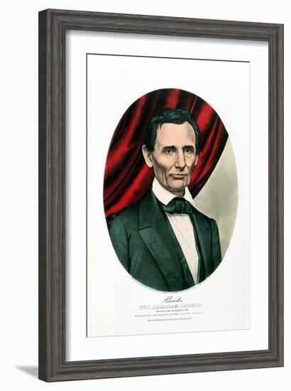 Abraham Lincoln (1809-6), C1865-Currier & Ives-Framed Giclee Print