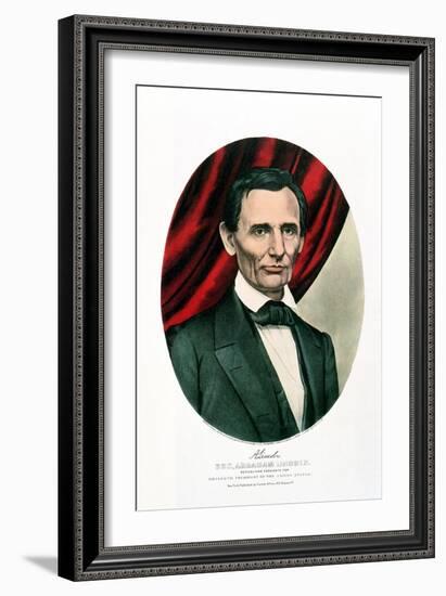 Abraham Lincoln (1809-6), C1865-Currier & Ives-Framed Giclee Print