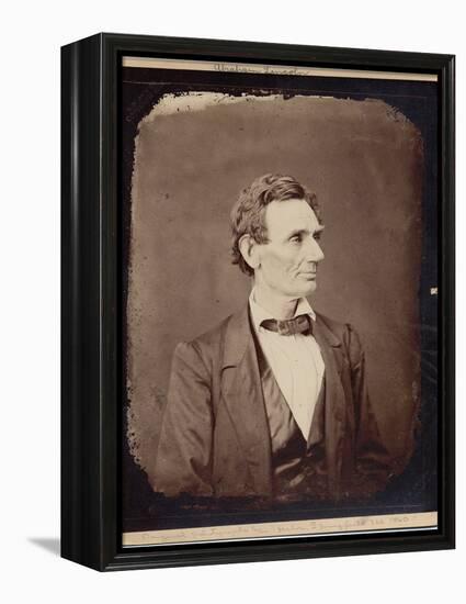 Abraham Lincoln (1809-65), 16th President of the USA, Copy Print after Photo by Alexander Hesler,…-Alexander Hesler-Framed Premier Image Canvas